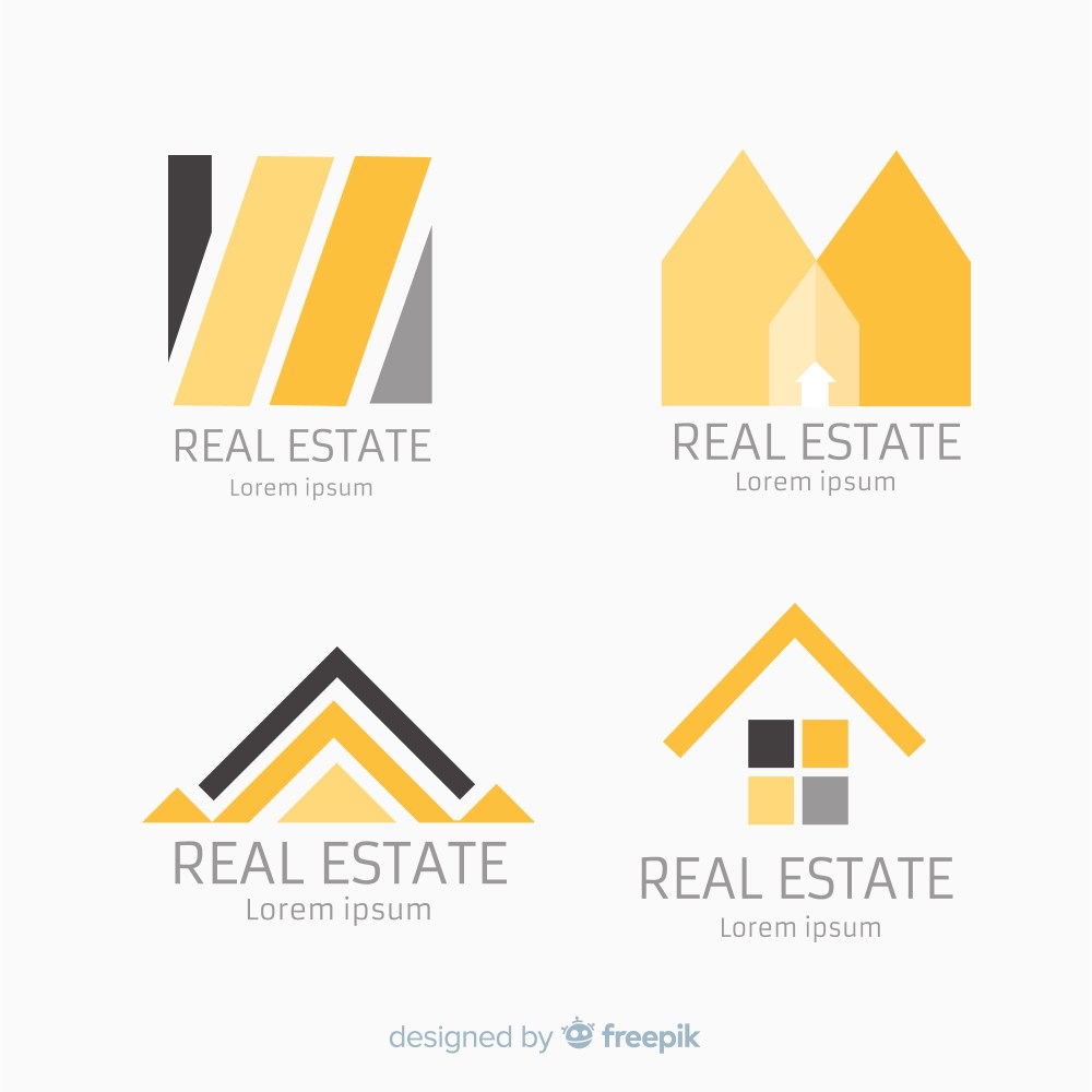 Elegant real estate logo collection
