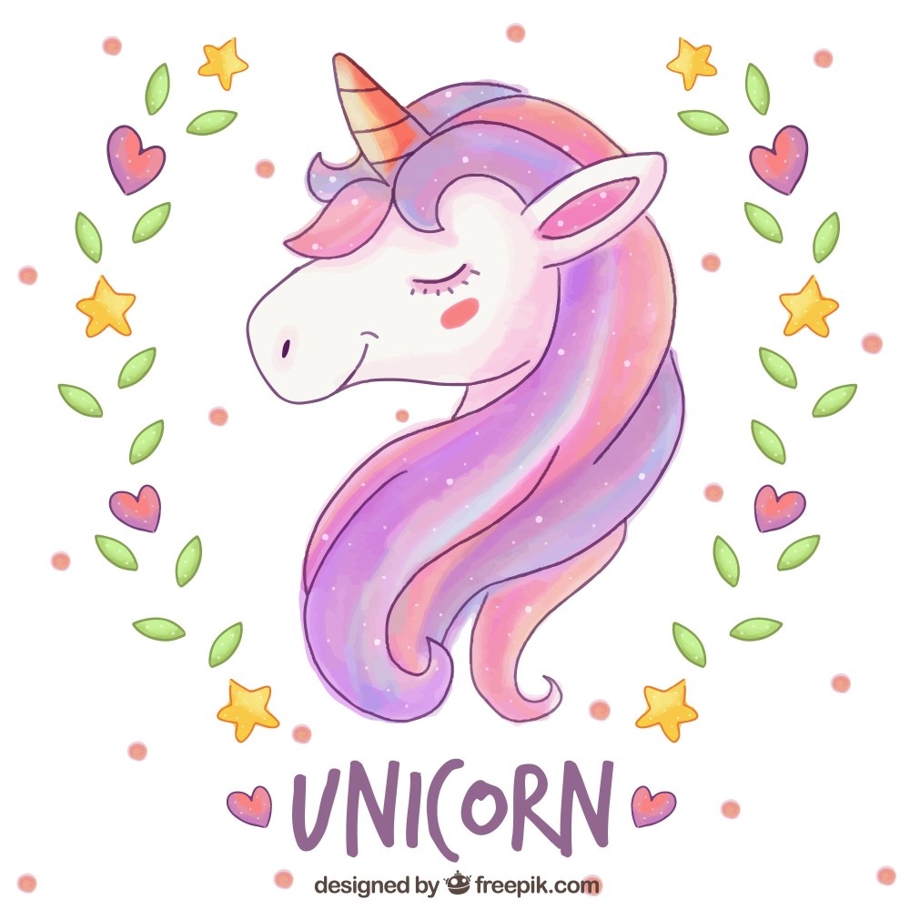 Elegant unicorn background