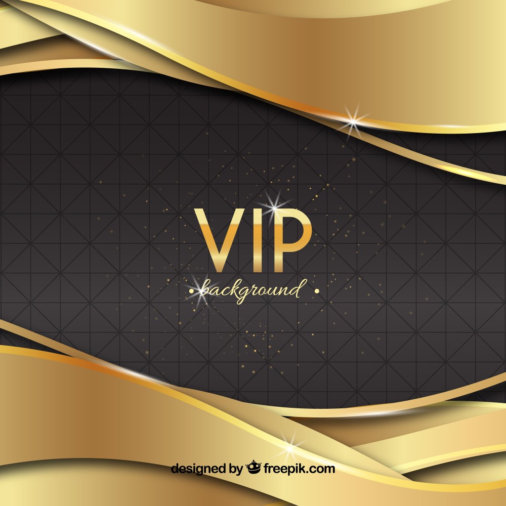 Elegant vip background with golden waves
