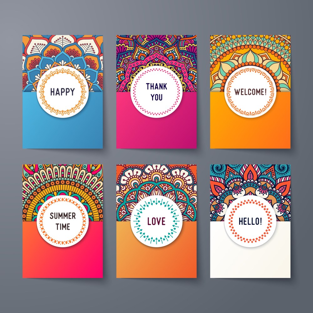 Ethnic card templates