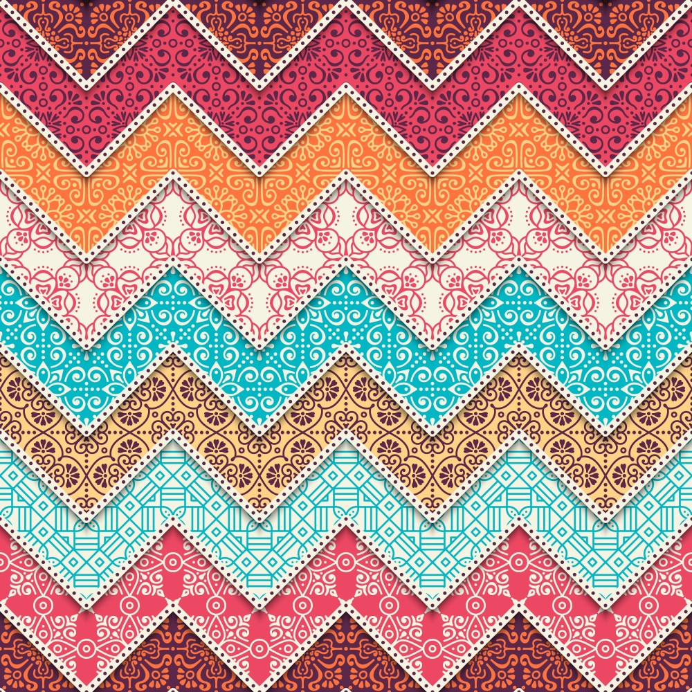Ethnic floral pattern