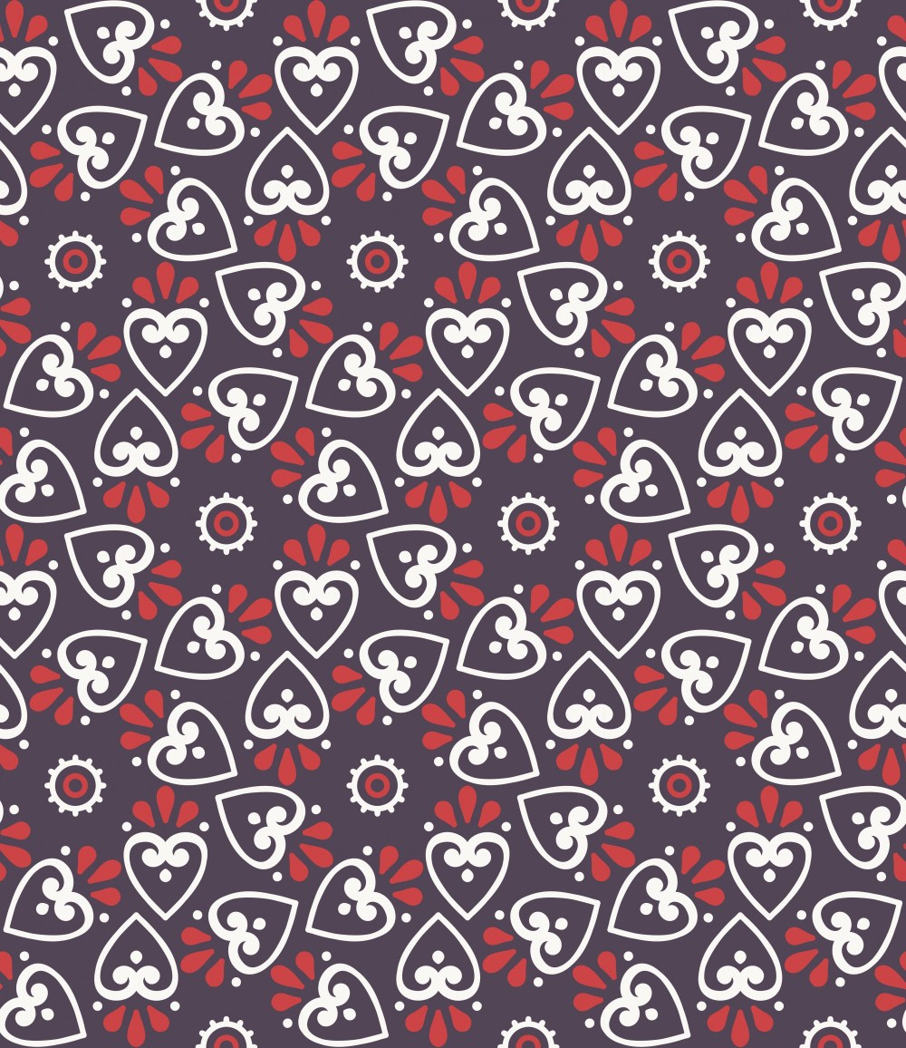 Ethnic floral seamless pattern