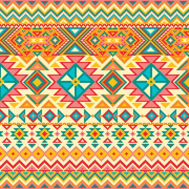 Fabric texture with geometric pattern