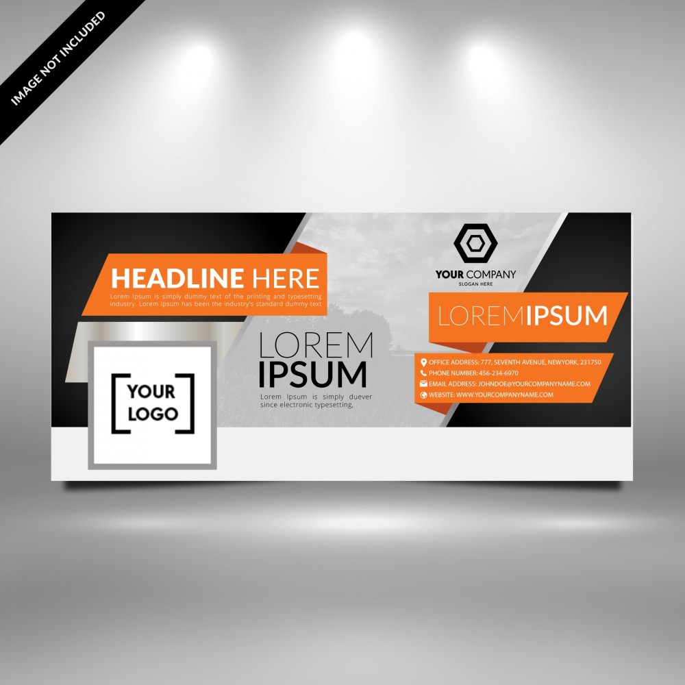 Facebook cover template