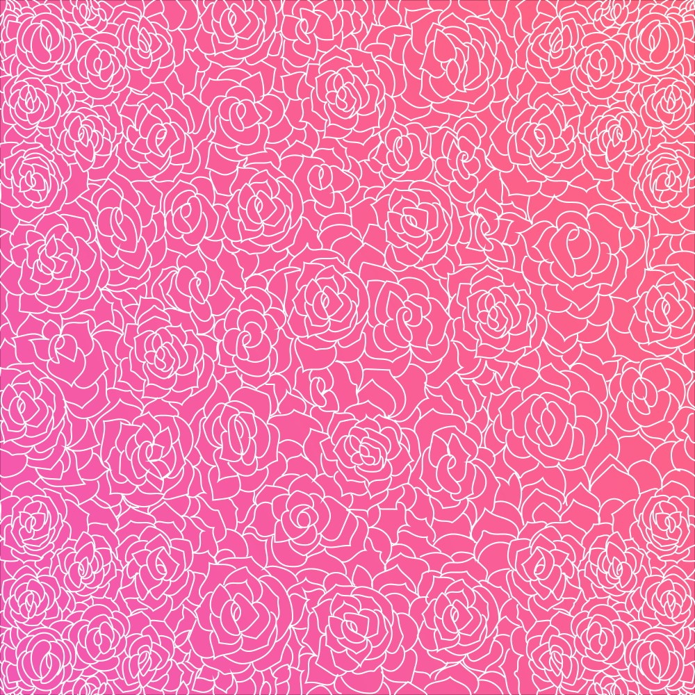 Fantastic pink background with white roses