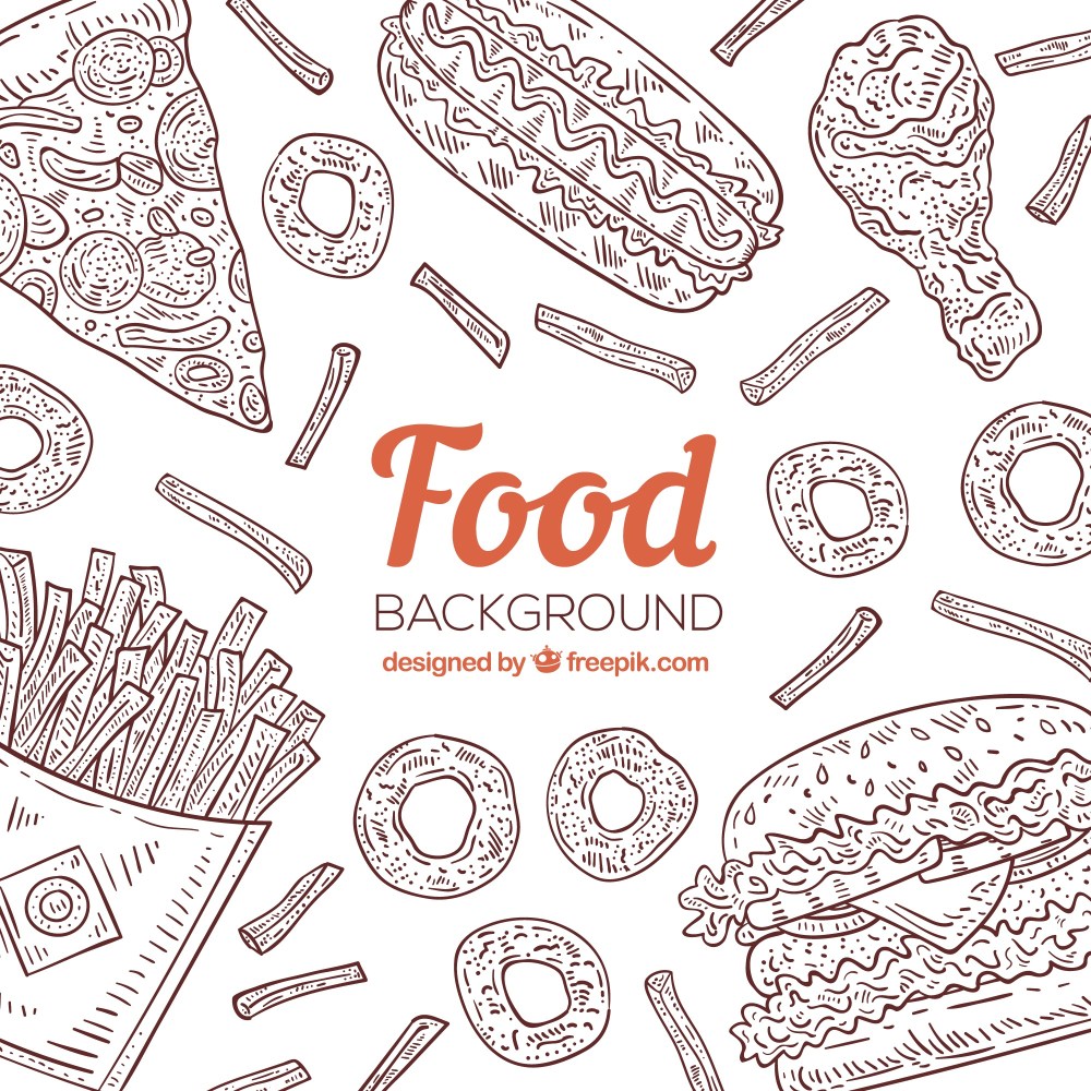 Fast food background