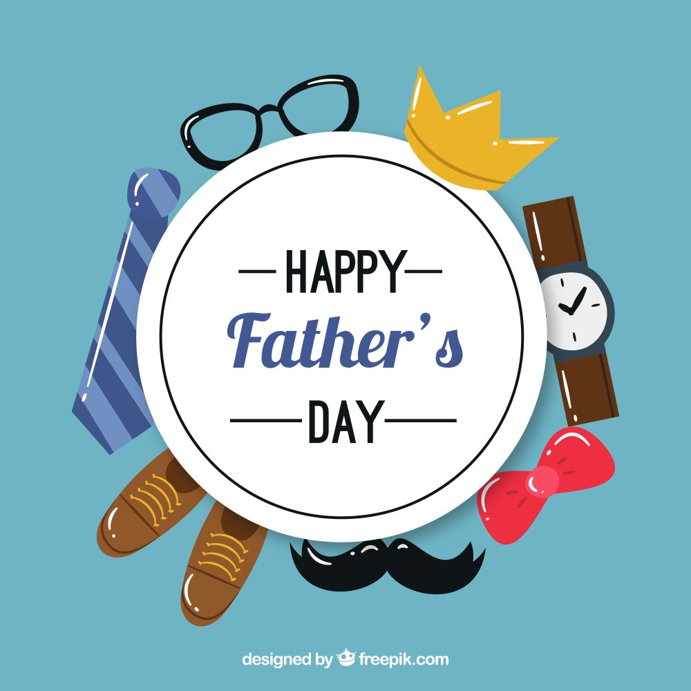 Father's day background with elements
