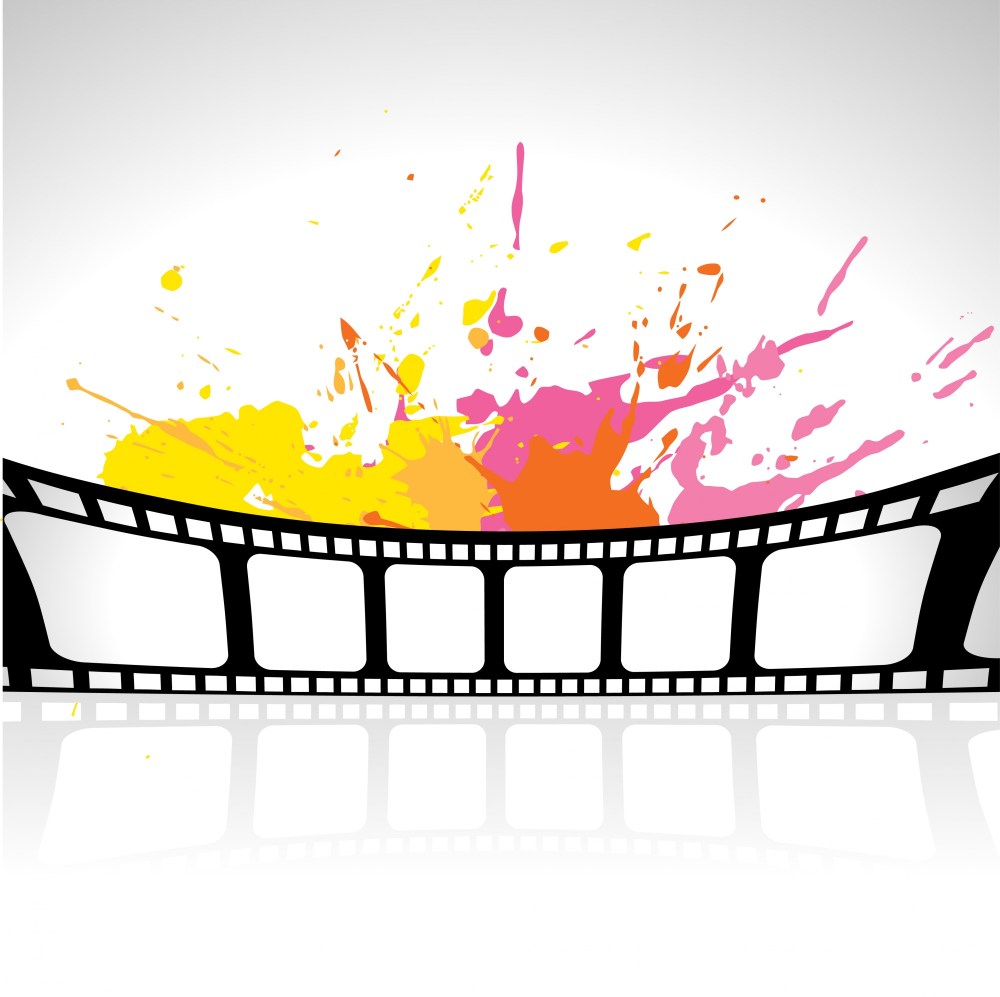 Film reel abstract background