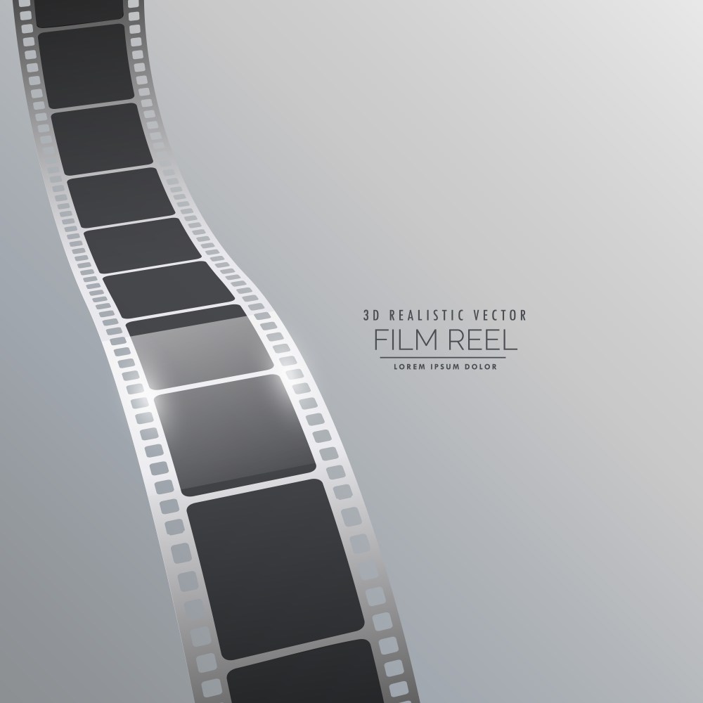  film strip background in realistic style