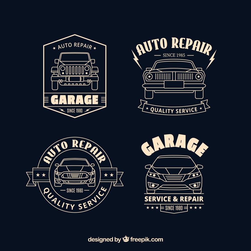 Flat car logos collection