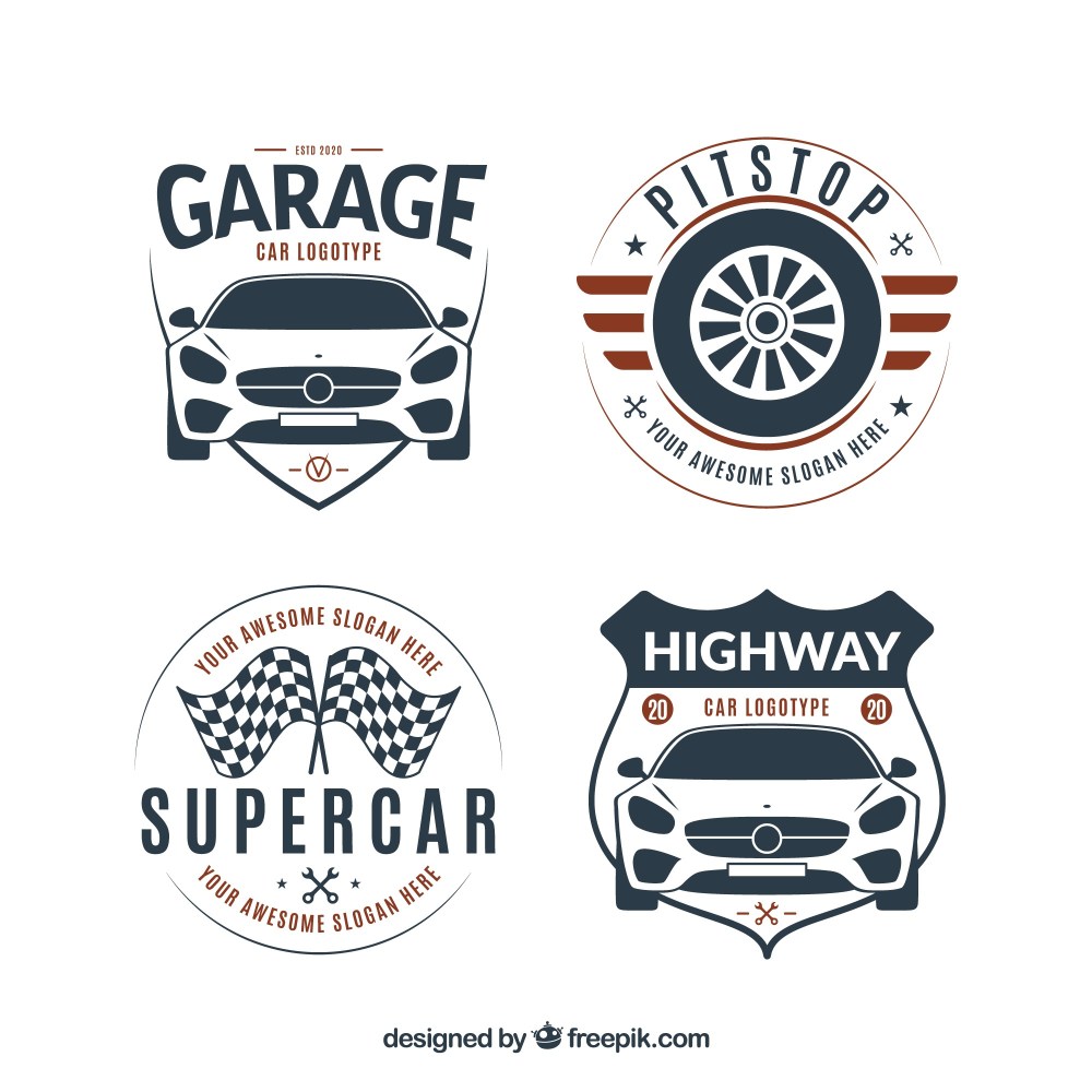 Flat logo car collection