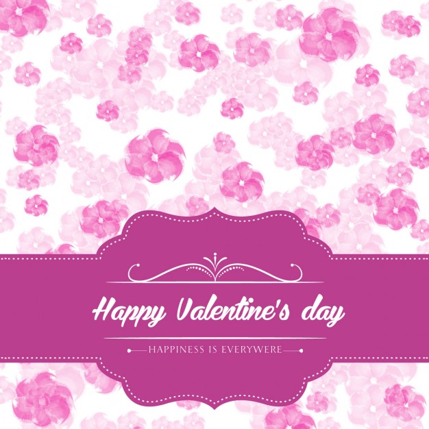 Floral background for valentine