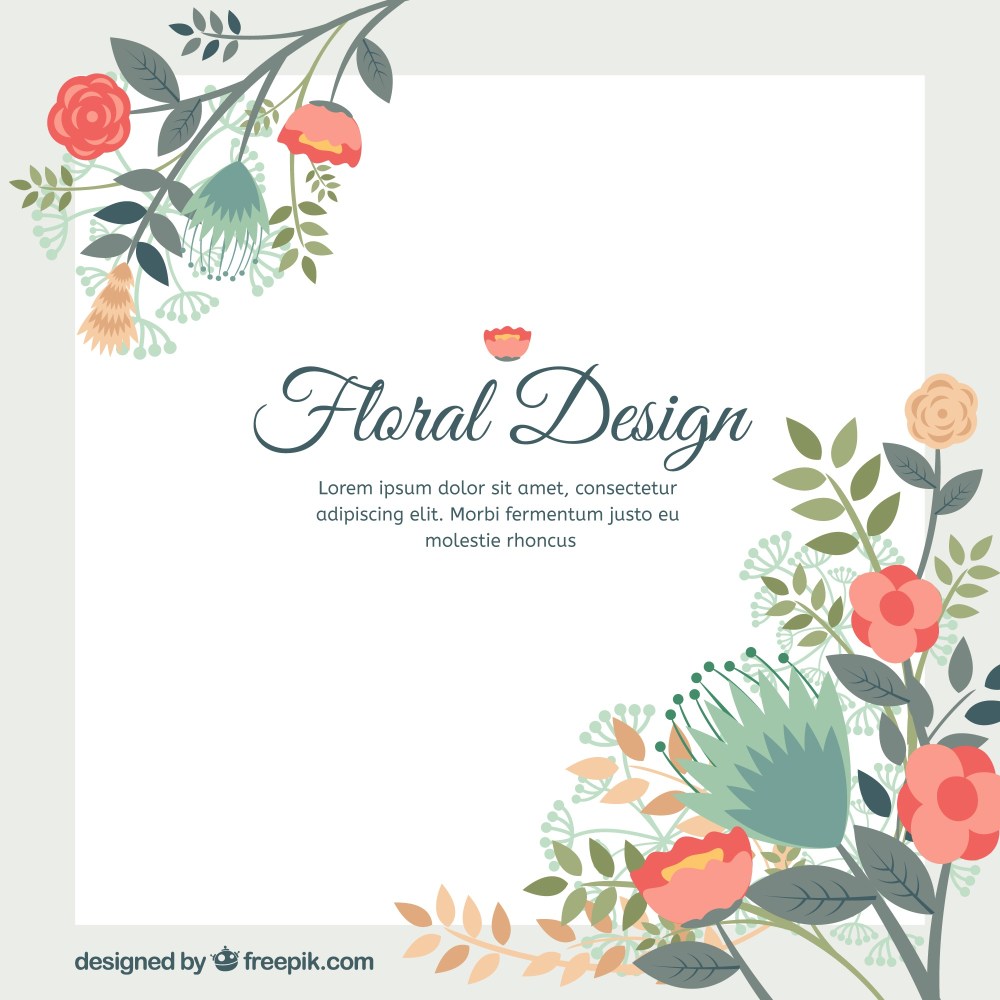 Floral design background