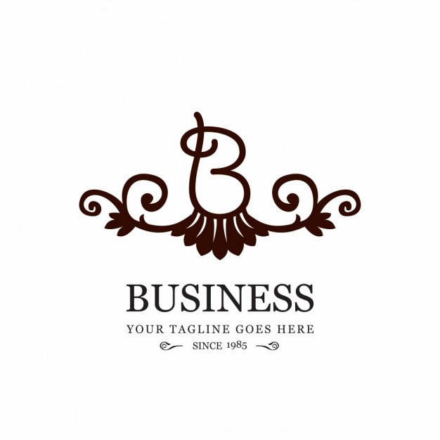 Floral emblem template