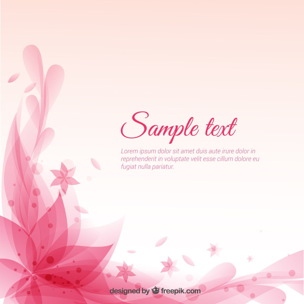 Floral pink background