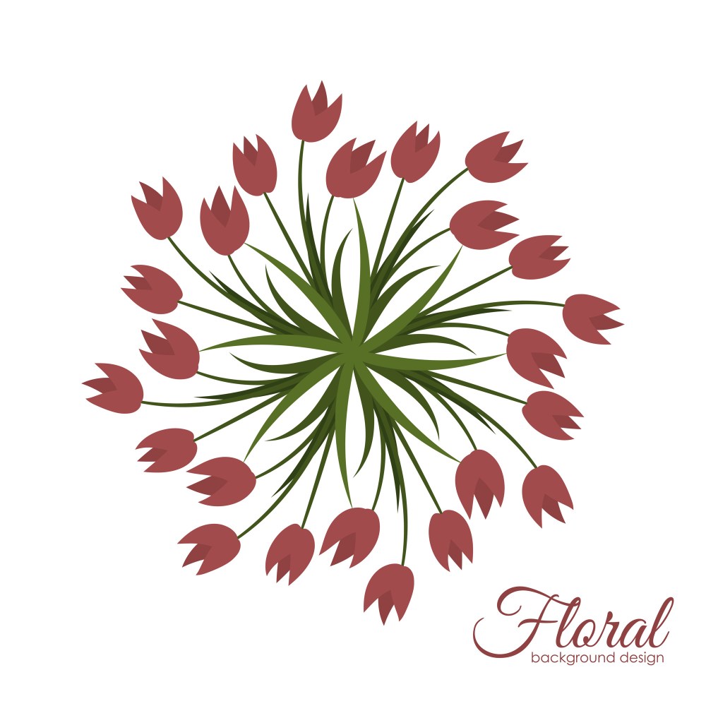 Flowers background illustration