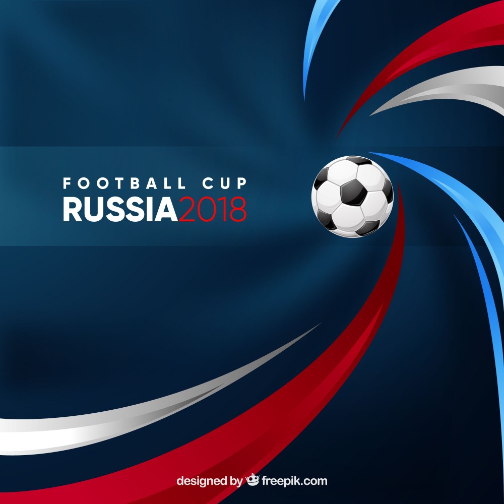 Football cup background with ball