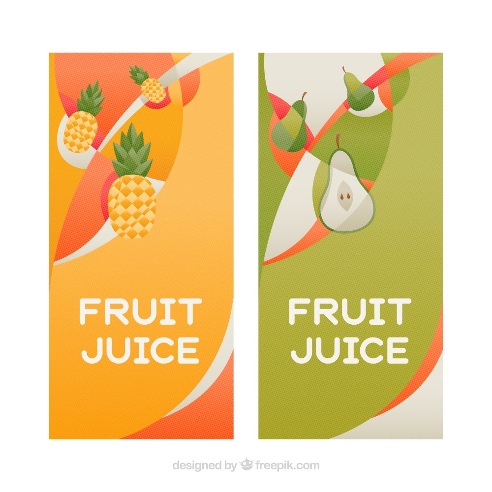 Fruit juice banners