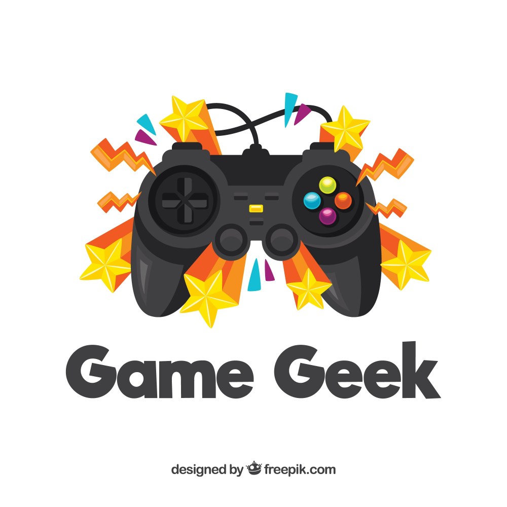 Gaming logo with stars