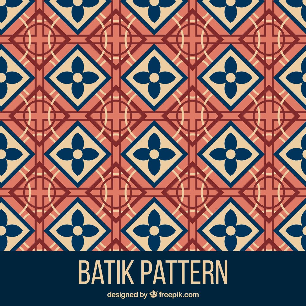Geometric pattern in batik style