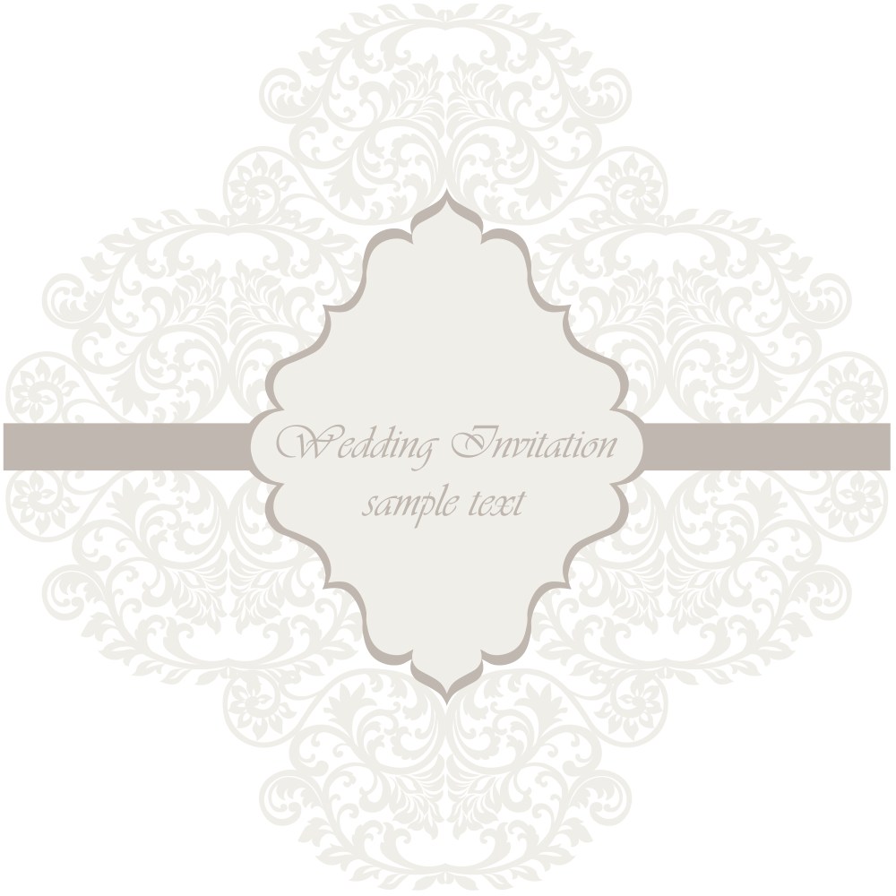 Geometric wedding invitation template