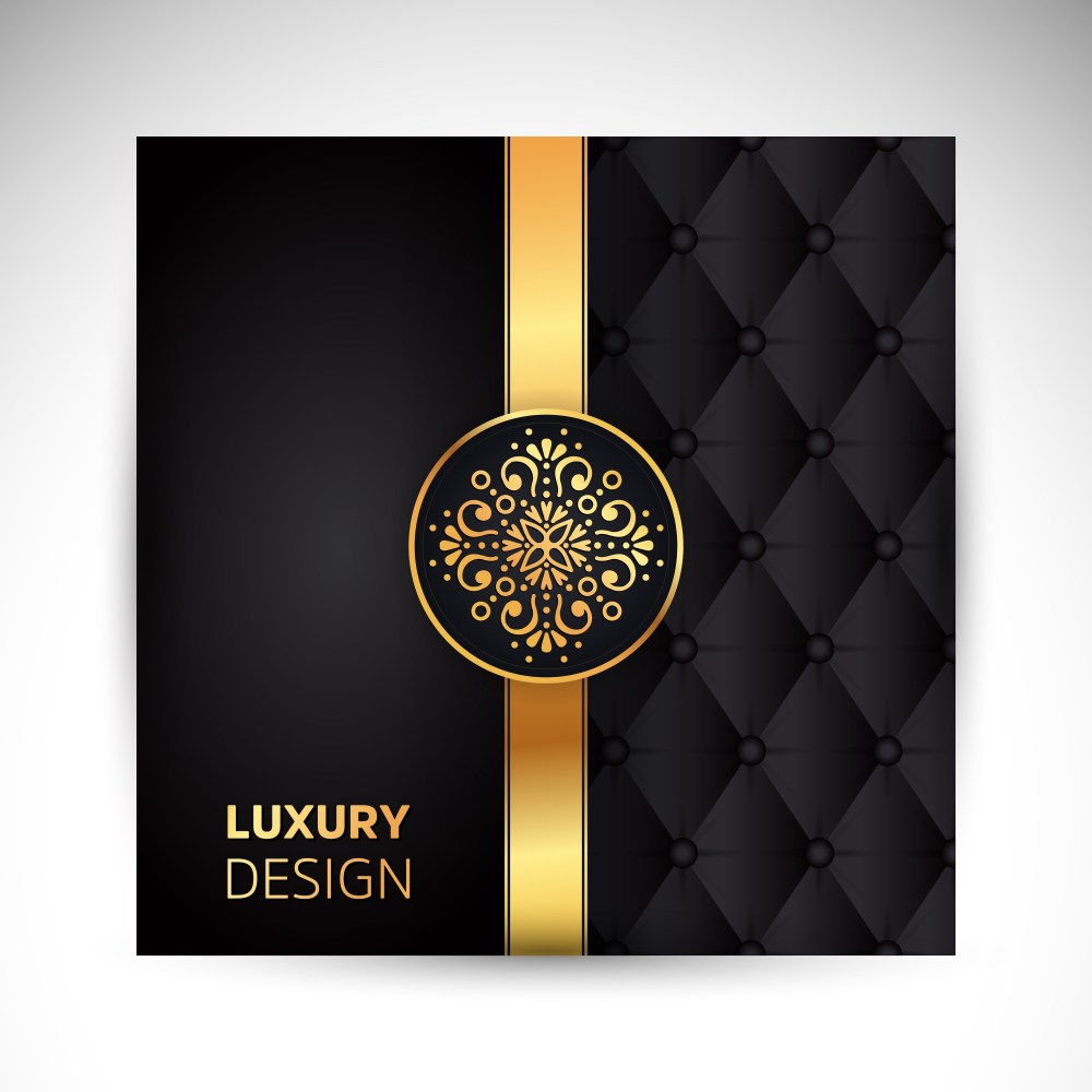Gold black background design