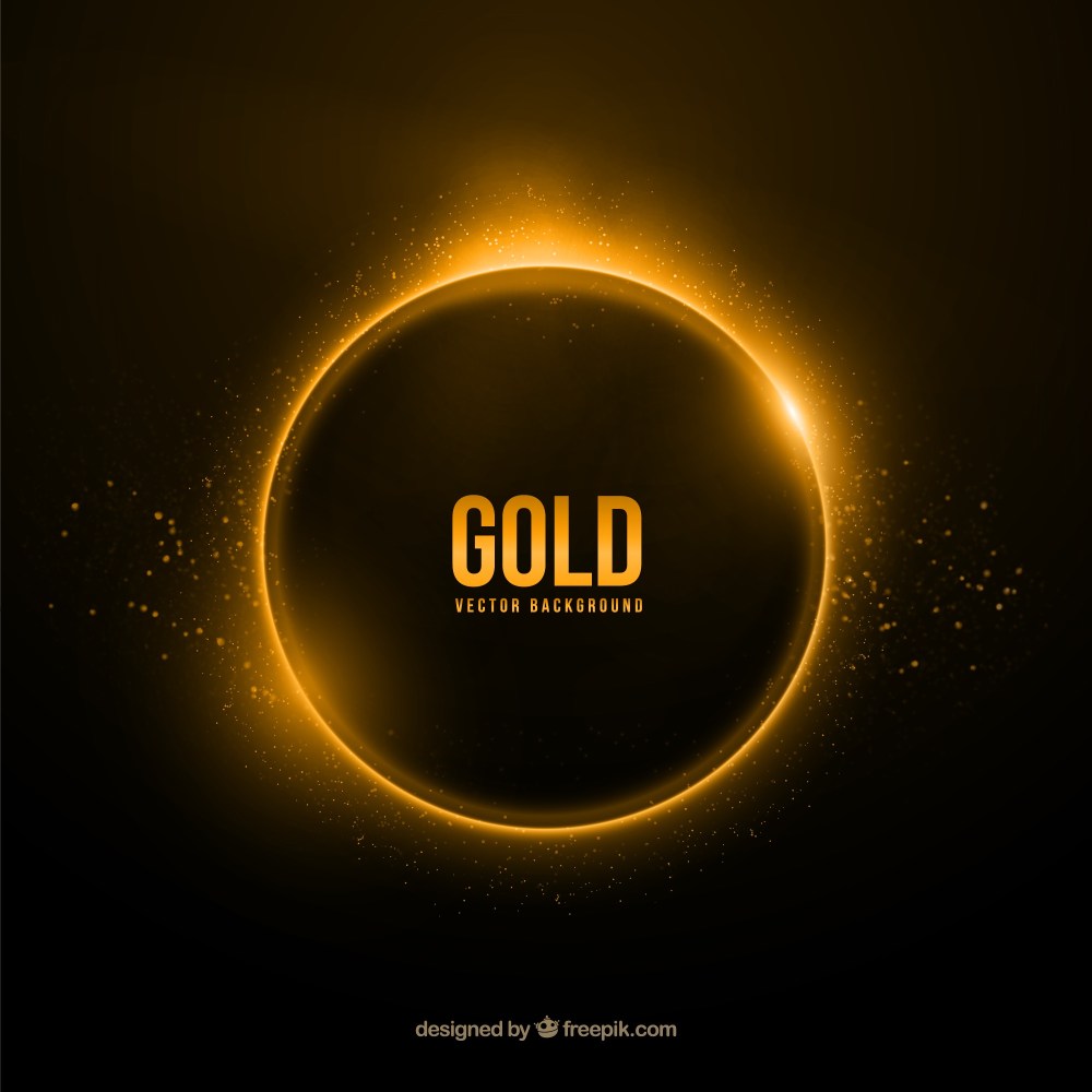 Gold ring background