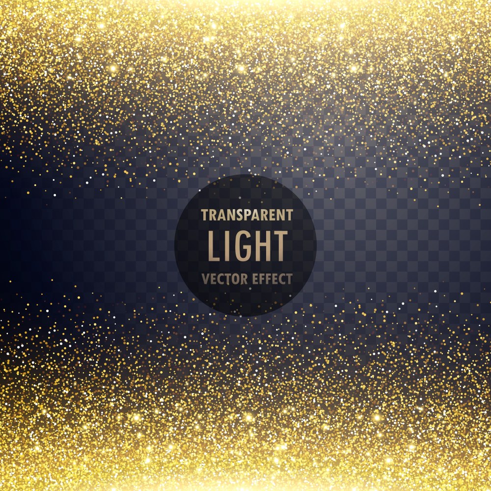 Golden glitter background with badge