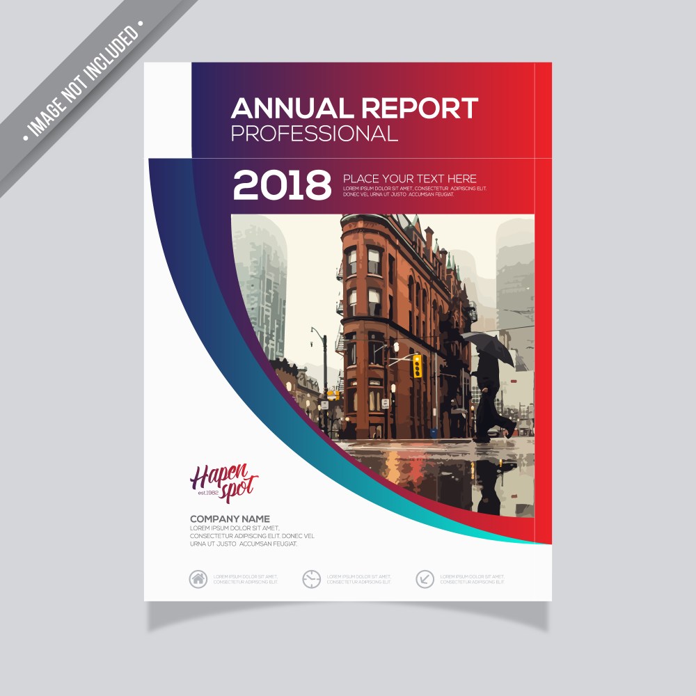 Gradient annual report design