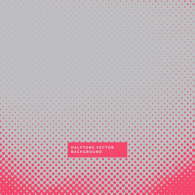 Gray and red background with halftone dots