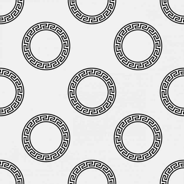 Greek Circular Ornament Pattern