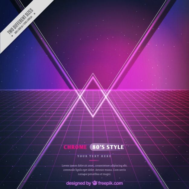 Grid background with triangles