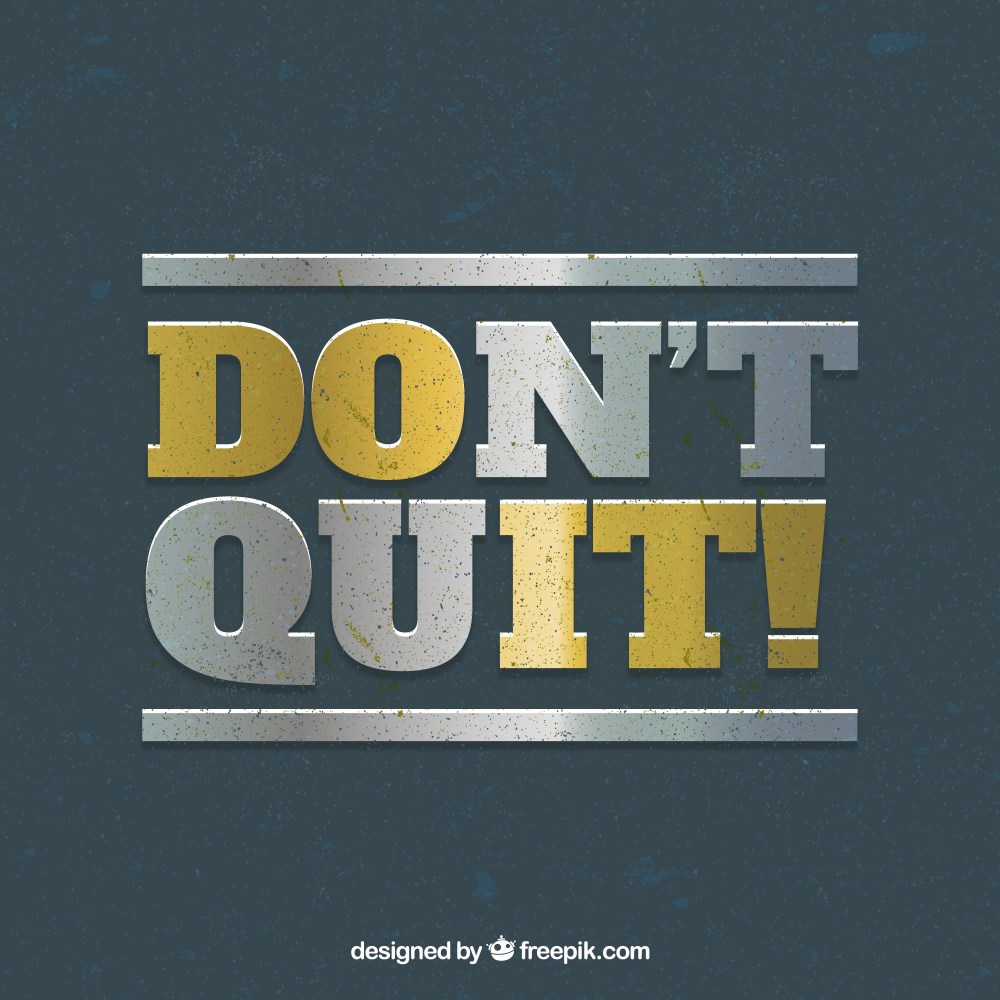 Gym background with motivational phrase