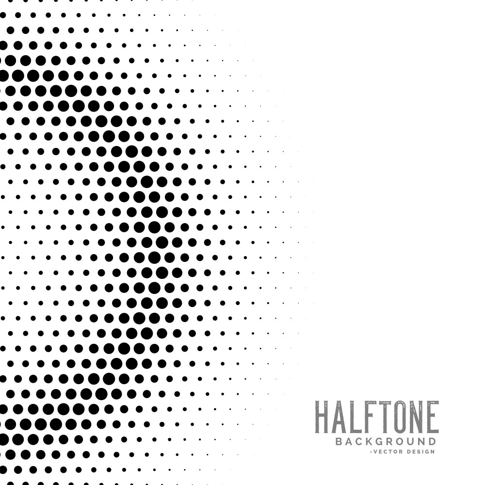 halftone gradient circles dot background