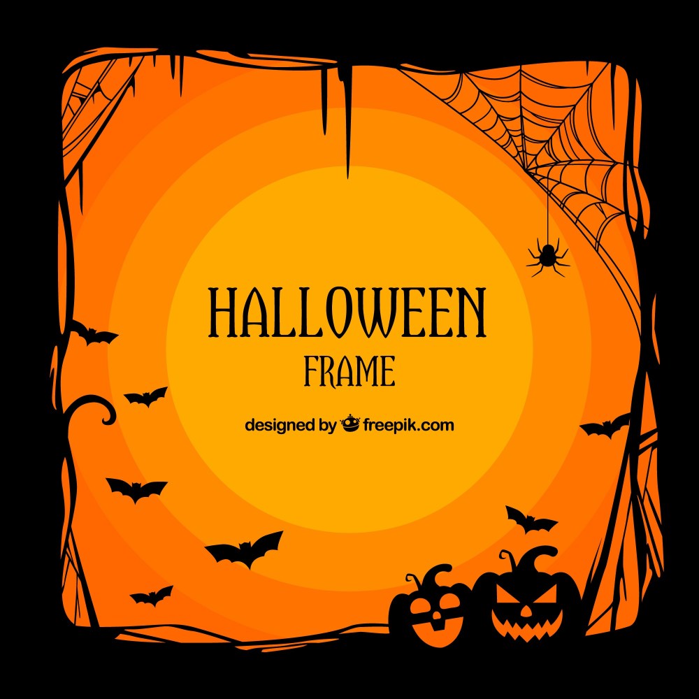 Halloween frame with classic style
