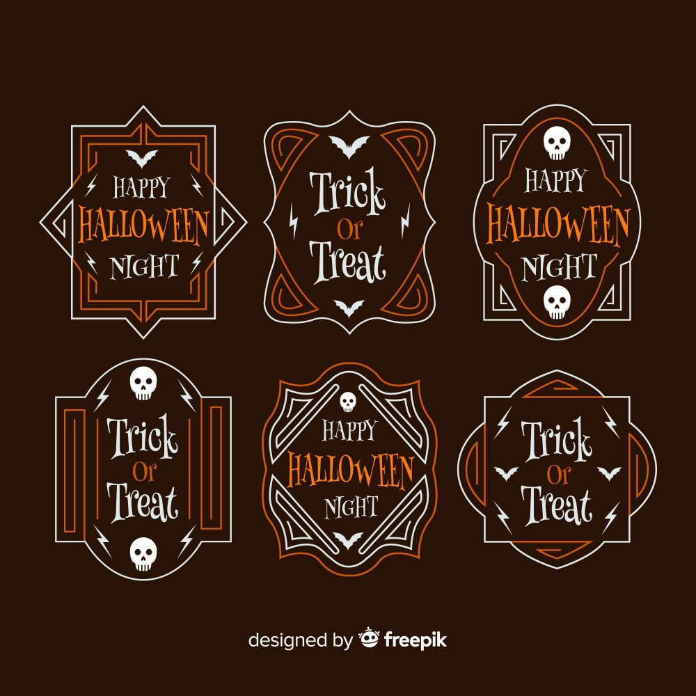 Halloween vintage badge collection