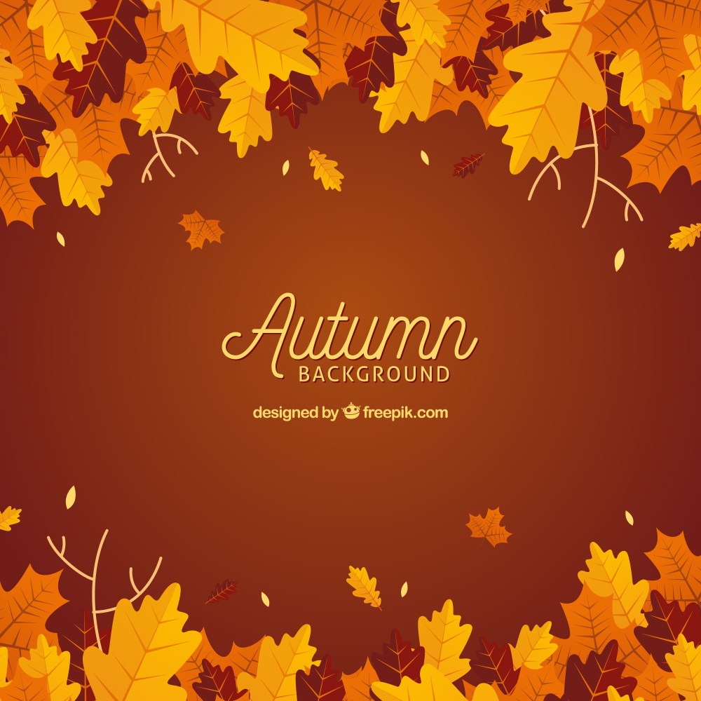 Hand drawn autumn background