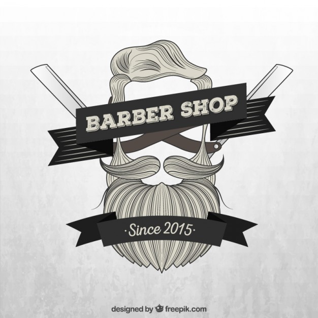 Hand drawn beard logo