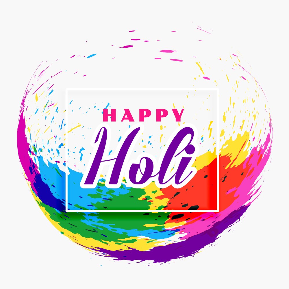 happy holi festival banner design