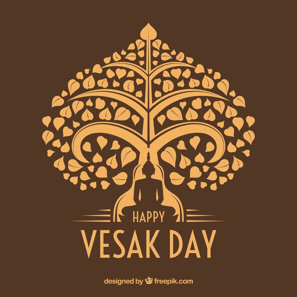 Happy vesak day background