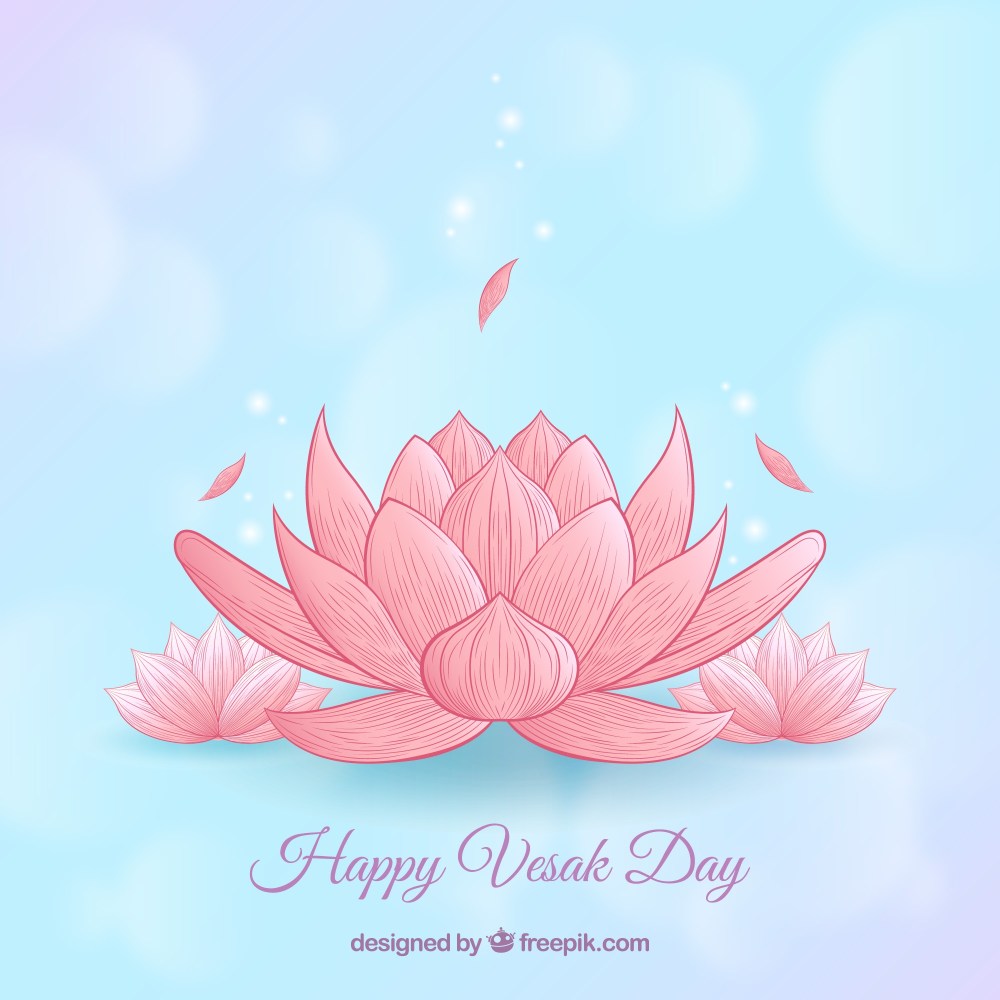 Happy vesak day background
