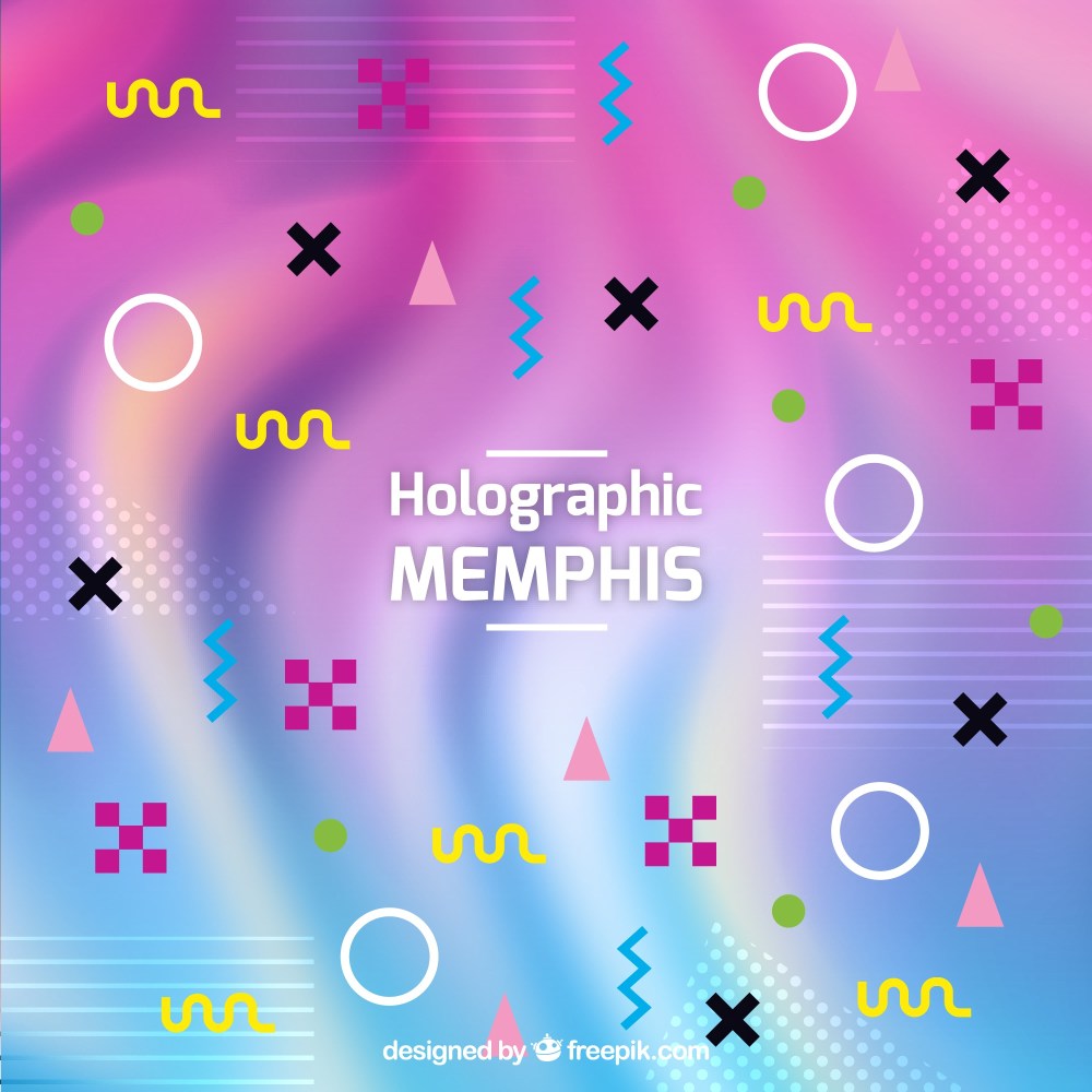 Holographic pattern background