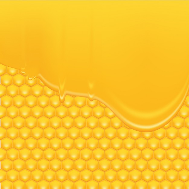 Honey background in yellow color