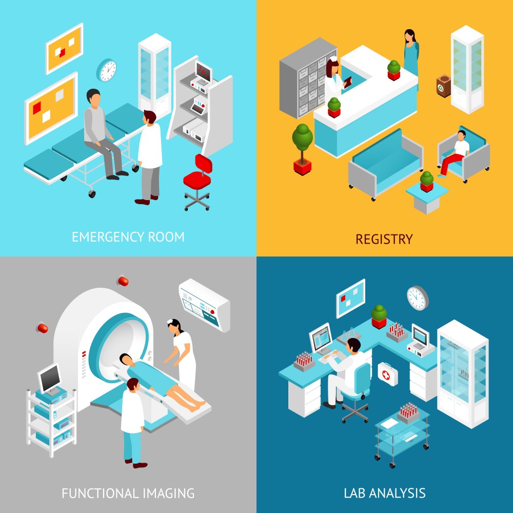 Hospital departmens set