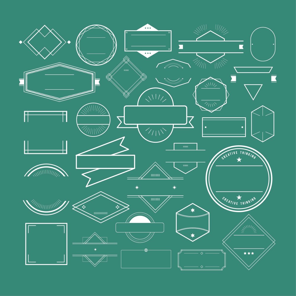 Icon Symbol Badge Logo Collection Concept