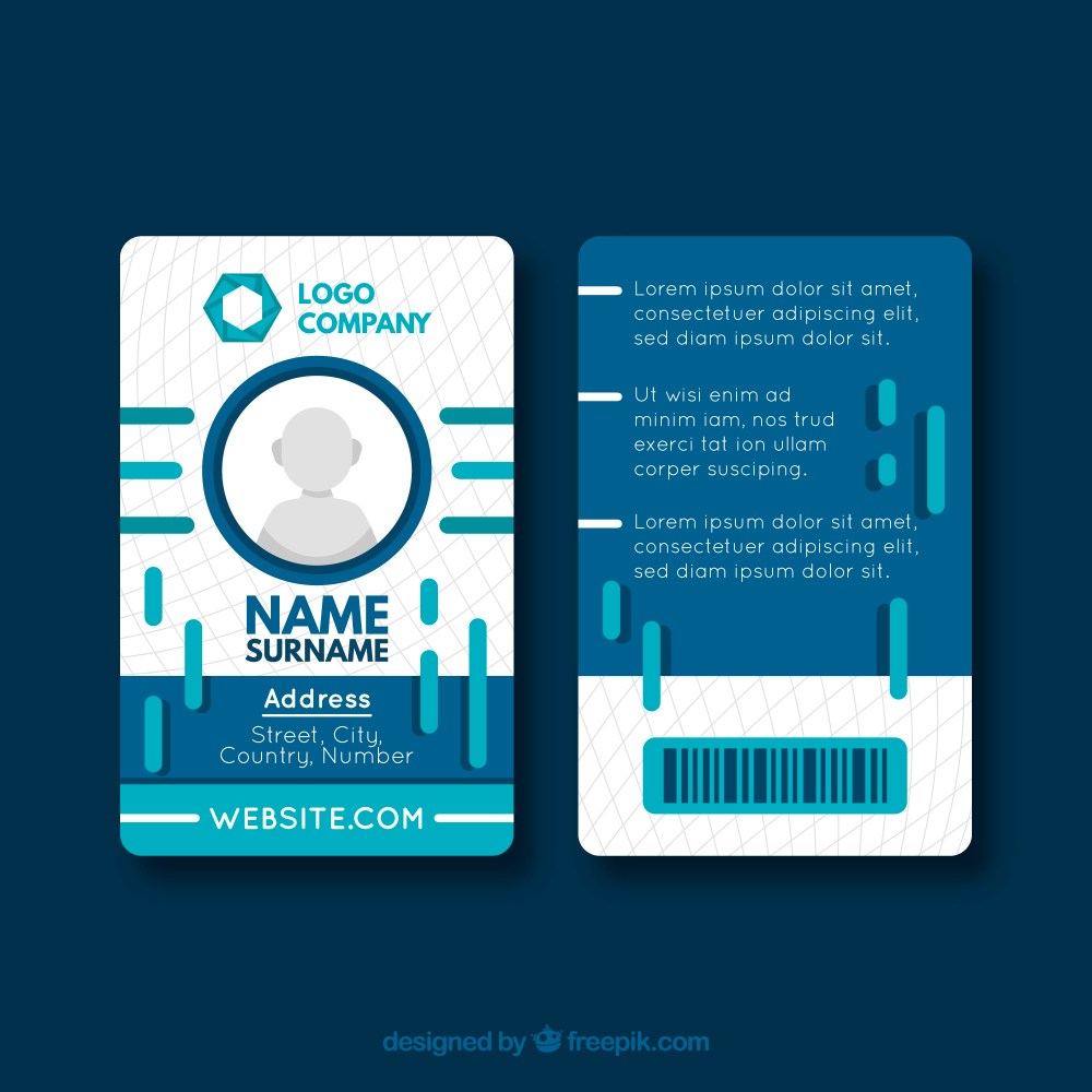 Id card template