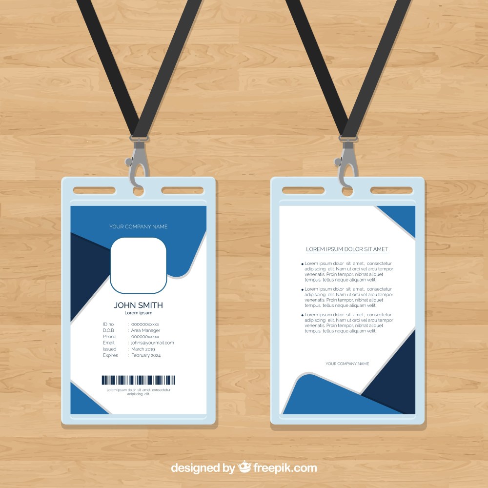 Id card template