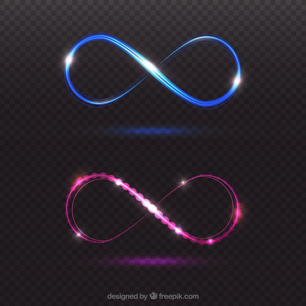 Infinity lens flare symbol