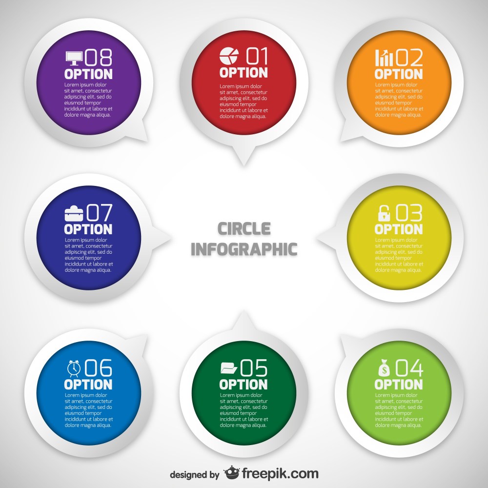Infographic circle options