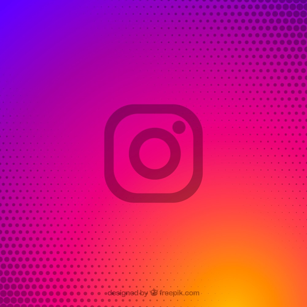Instagram background in gradient colors